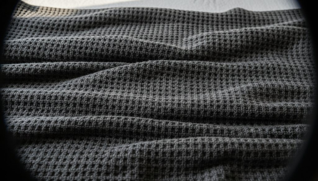 Waffle-Knit Cotton Throw Blankets