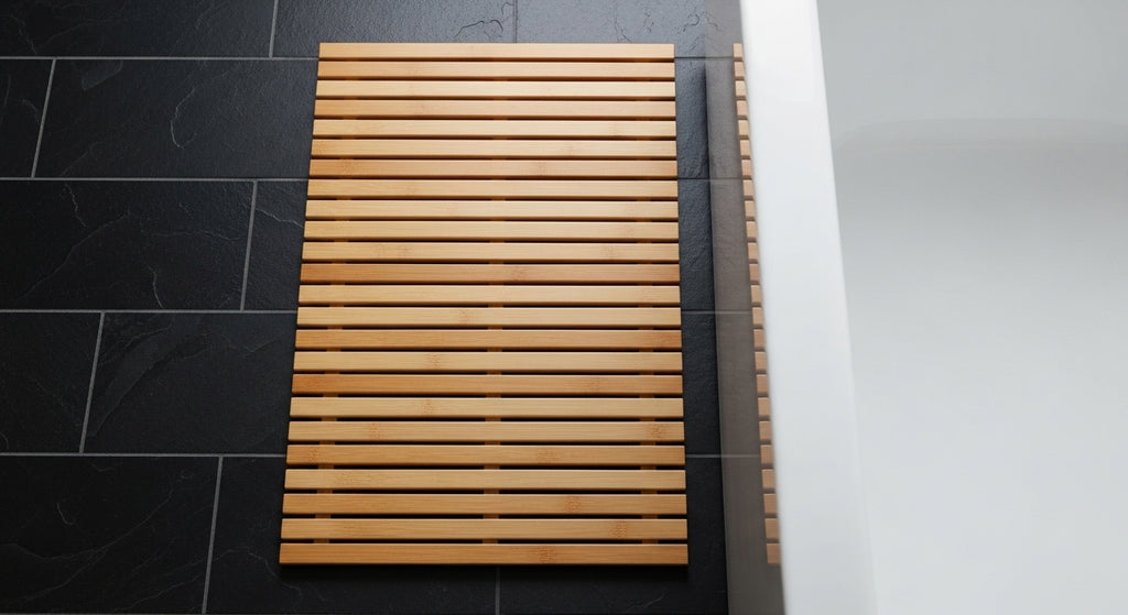 Bamboo Bath Mats & Vanity Organizers